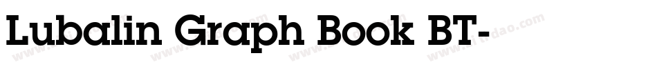 Lubalin Graph Book BT字体转换